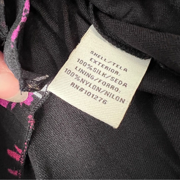 Eci New York Silk Floral Blouse Size 4 - Picture 5 of 5